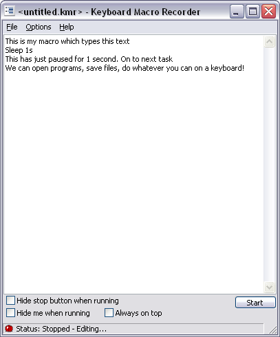 Keyboard Macro Recorder